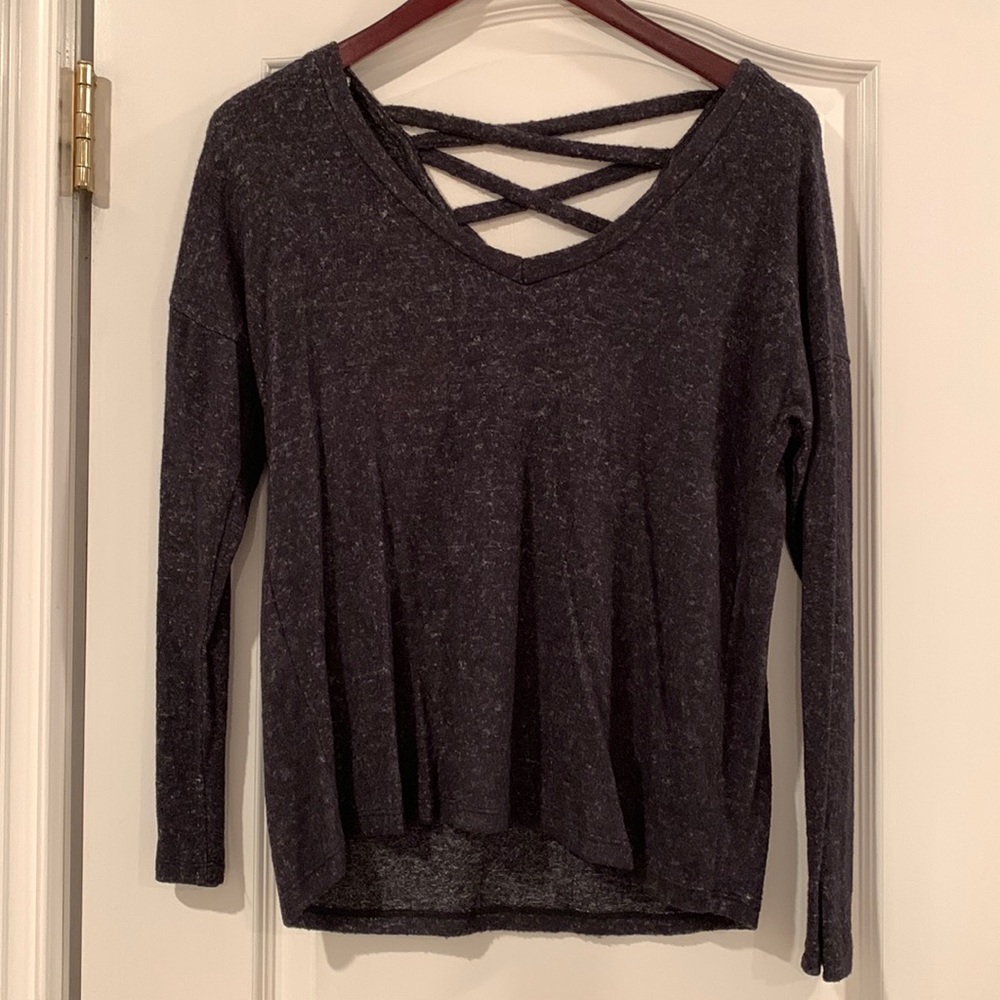 Gray long sleeve top!